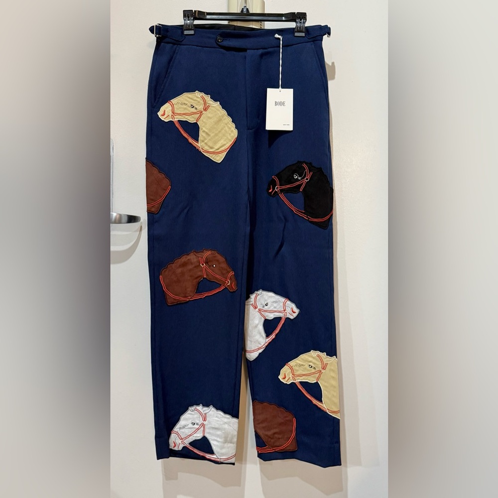 BODE Pony Appliqué Trousers NEW [30]